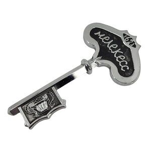 Vintage Soviet 1972 Melekess City Commemorative Key Shaped Metal Souvenir